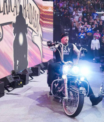 “American Badass” The Undertaker celebrates with Rhea Ripley on RAW’s Netflix Debut American Badass The Undertaker Makes an Appearance on RAW's Netflix Debut